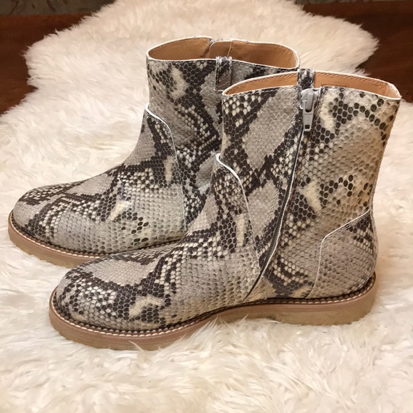 Maison Martin Margiela Shoes - Maison Martin Margiela Python-Embossed Ankle Boot